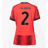 Dámy Fotbalový dres AC Milan Davide Calabria #2 2023-24 Domácí Krátký Rukáv